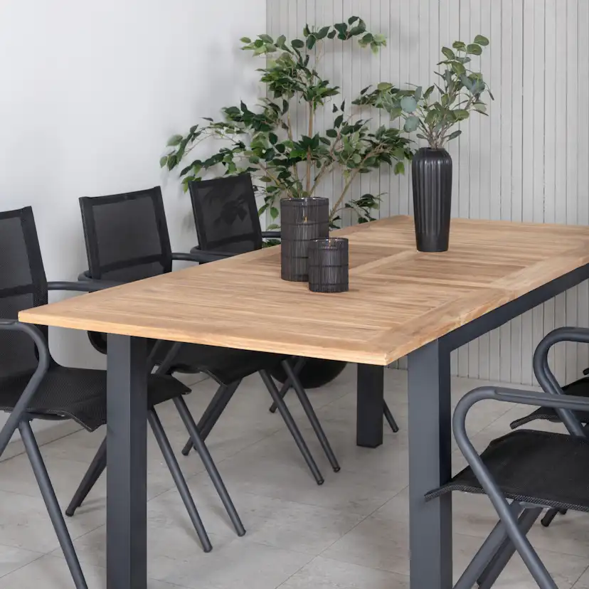 Matgrupp Venture Home Perla 152 med 6 Aspen Matstolar