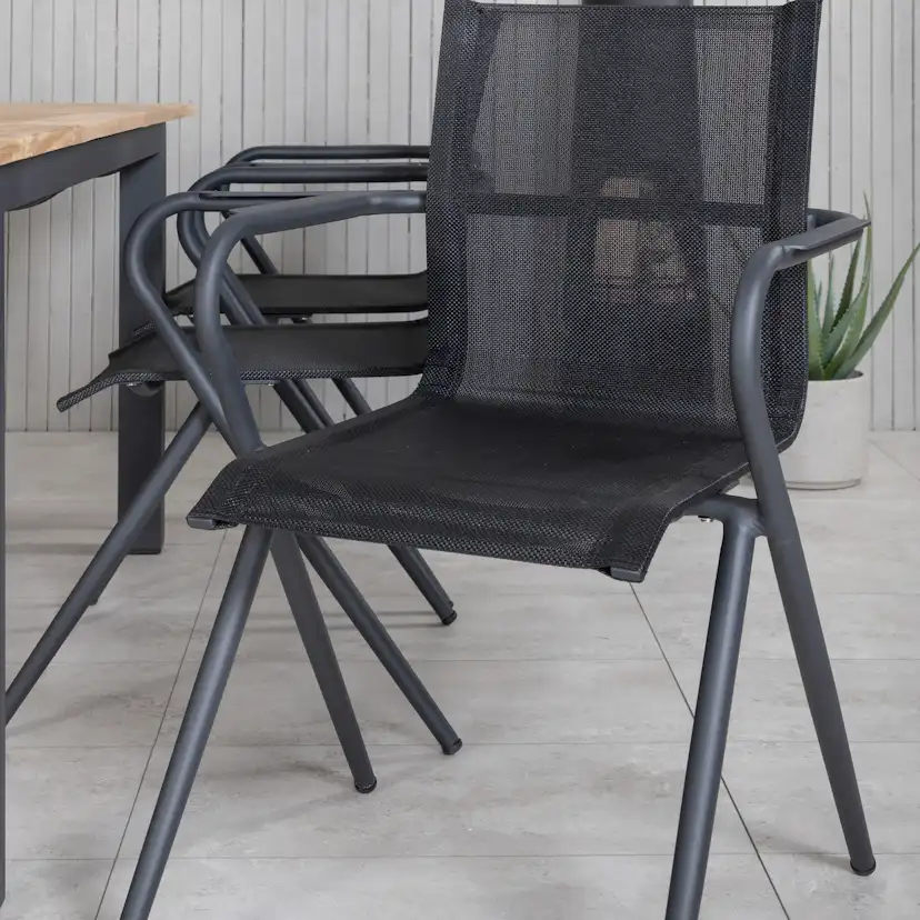 Matgrupp Venture Home Perla 152 med 6 Aspen Matstolar