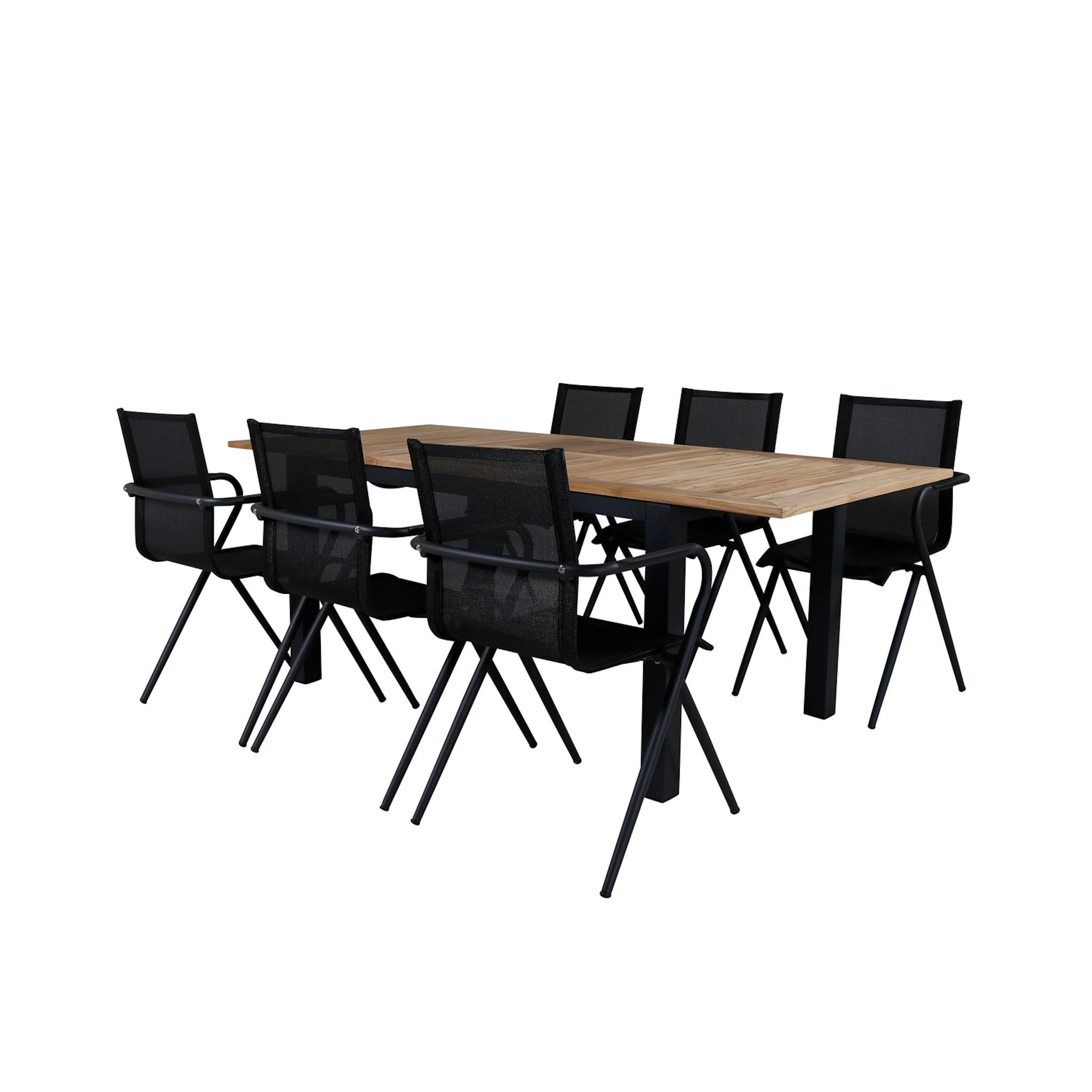 Matgrupp Venture Home Perla 152 med 6 Aspen Matstolar