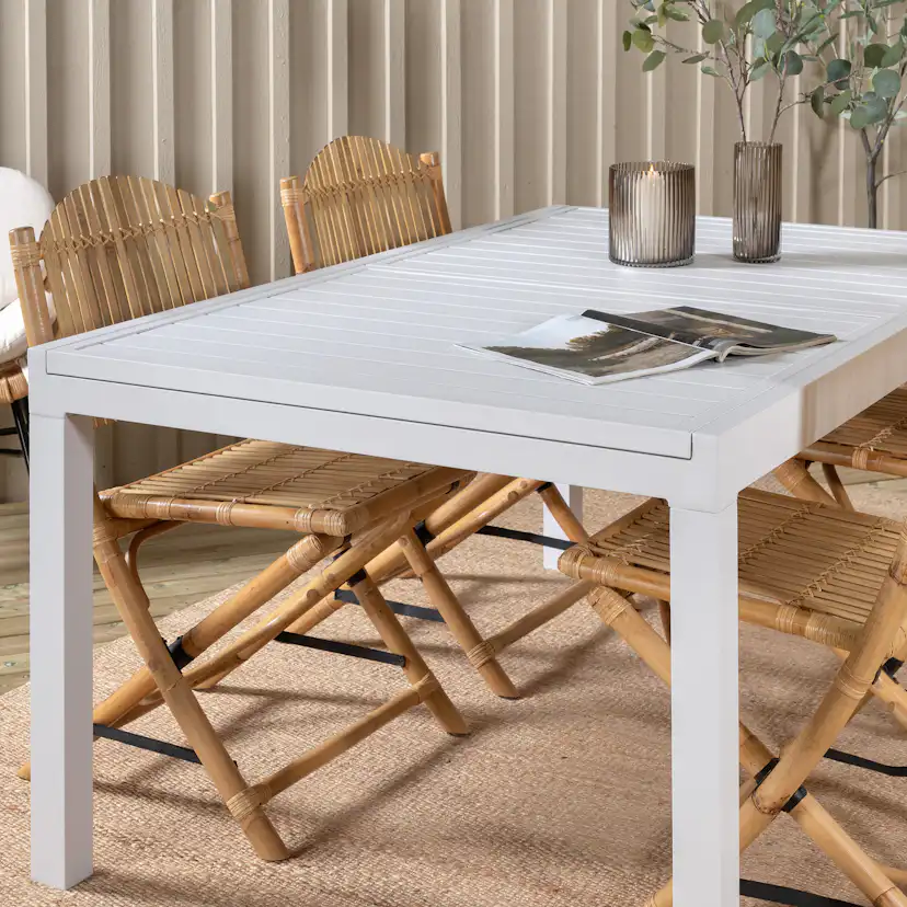 Matgrupp Utomhus Venture Home Marbella med 4 Cane Trädgårdsstolar