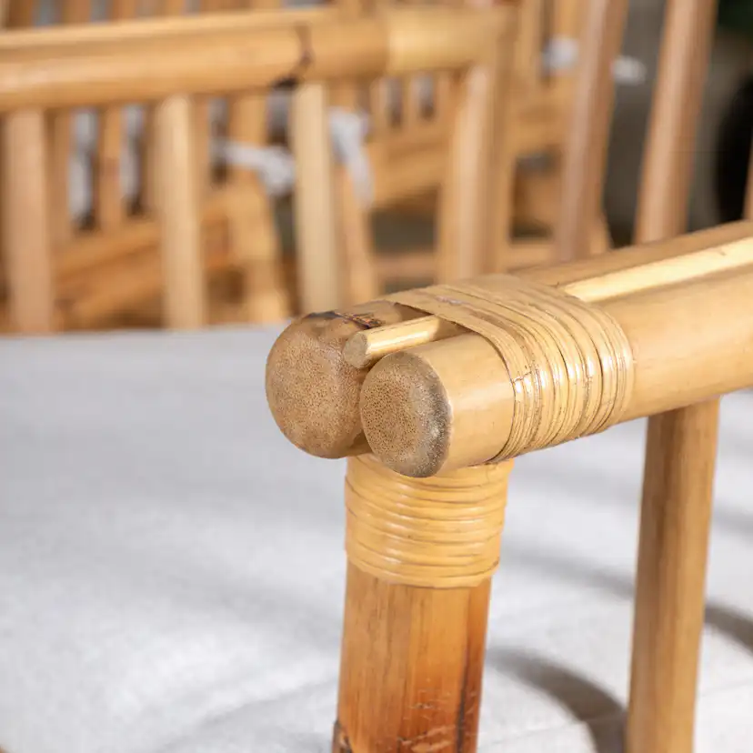 Matgrupp Utomhus Venture Home Thea med 6 Cane Trädgårdsstolar