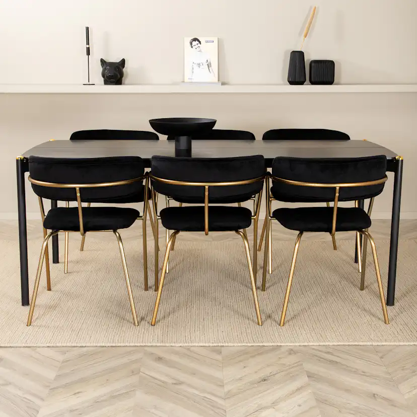 Matgrupp Venture Home Paris med 6 Aris Stolar