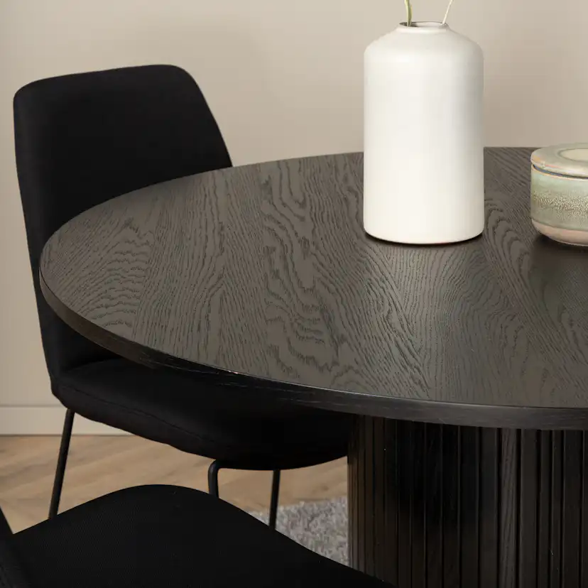 Matgrupp Venture Home Bianca Rund med 4 Muscot Stolar