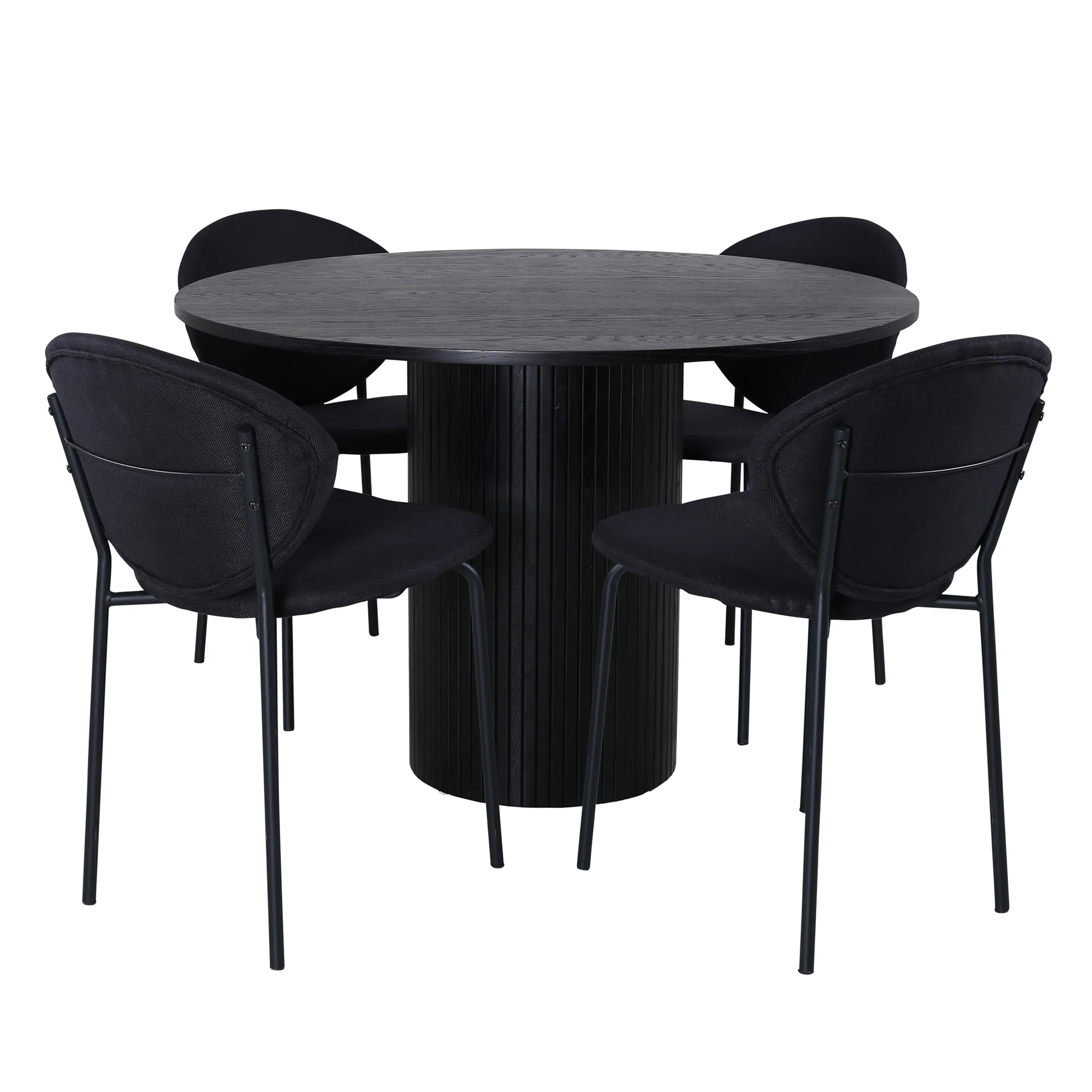 Matgrupp Venture Home Bianca Rund med 4 Valor Stolar