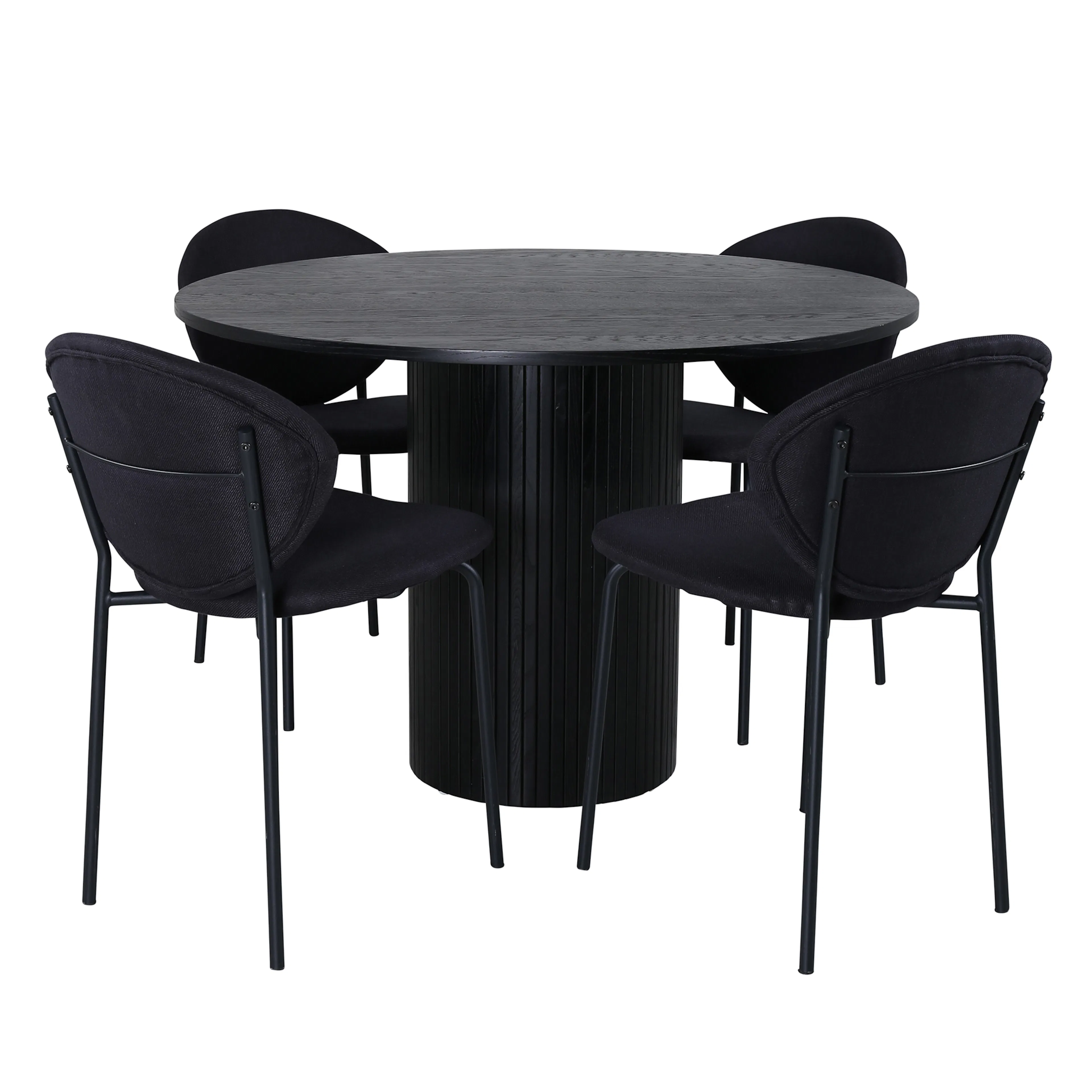 Matgrupp Venture Home Bianca Rund med 4 Valor Stolar