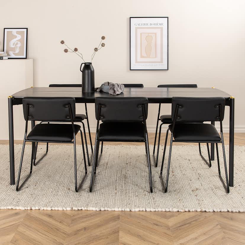 Matgrupp Venture Home Paris matbord och Kungshamn matstol