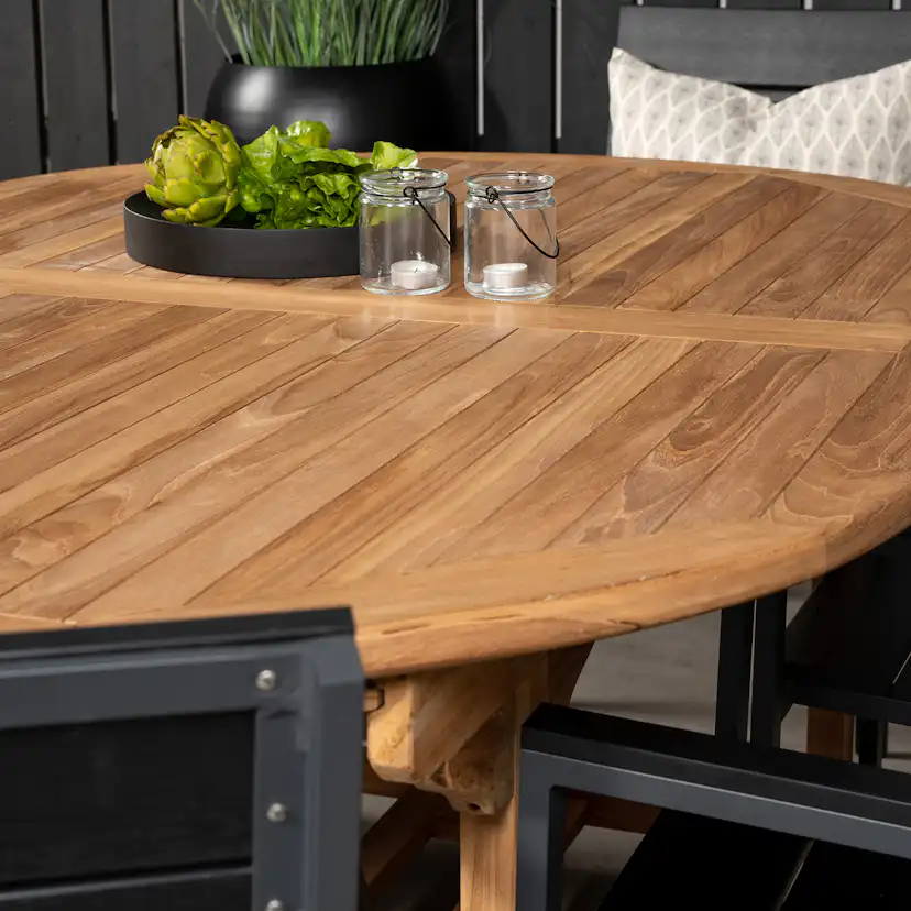 Matgrupp Utomhus Venture Home Kenya 180-240x120 Teak med 6 Levels KarmTrädgårdsstolar