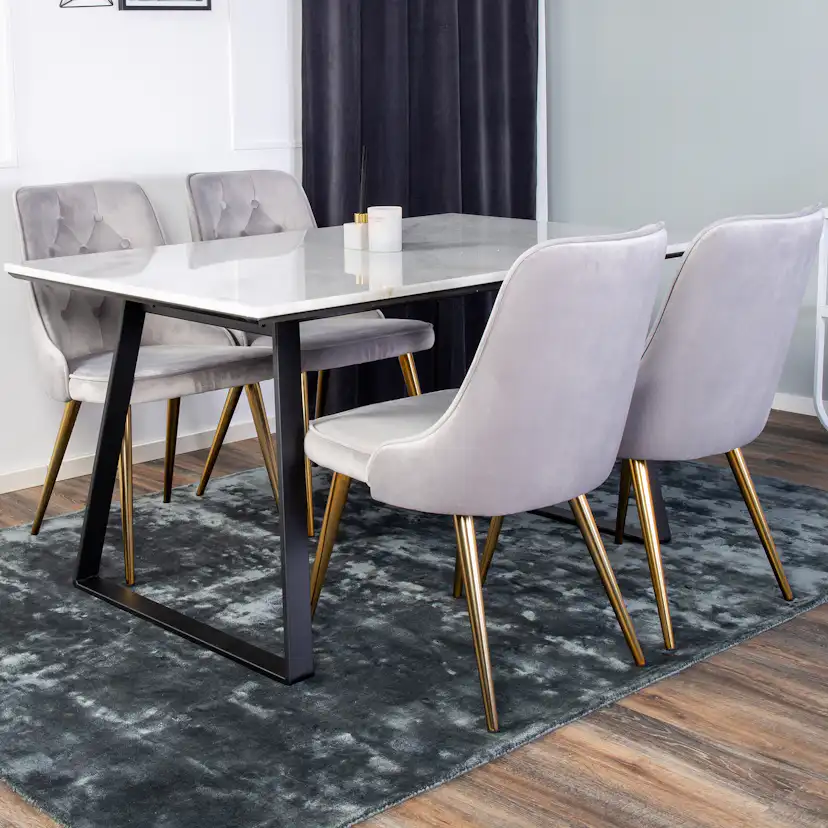 Matgrupp Venture Home Estelle med 4 Vera Stolar