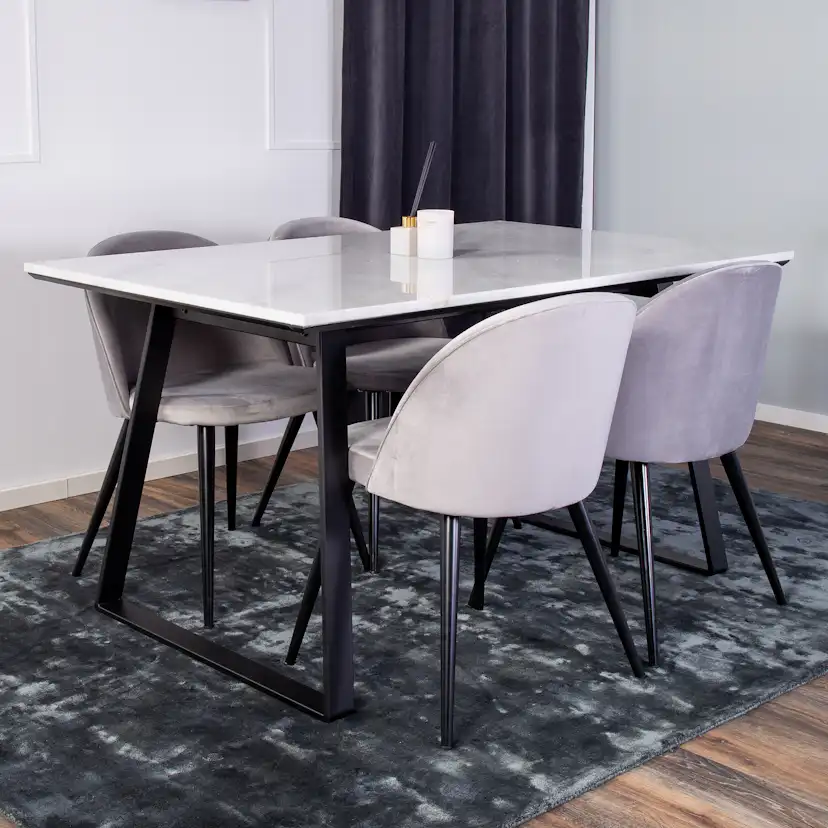 Matgrupp Venture Home Estelle med 4 Valentina Stolar