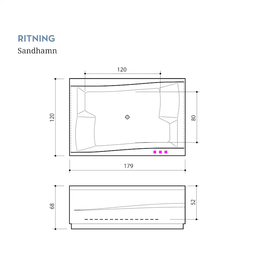 Bubbelbadkar Swebad Sandhamn