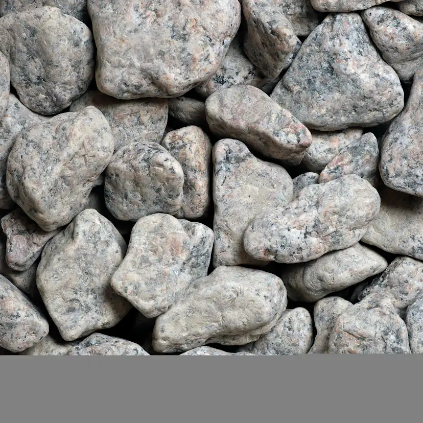 Dekorsten Magrab Krossprodukter Grå Granit Tumlad 30-45 mm, 1000 kg Säck