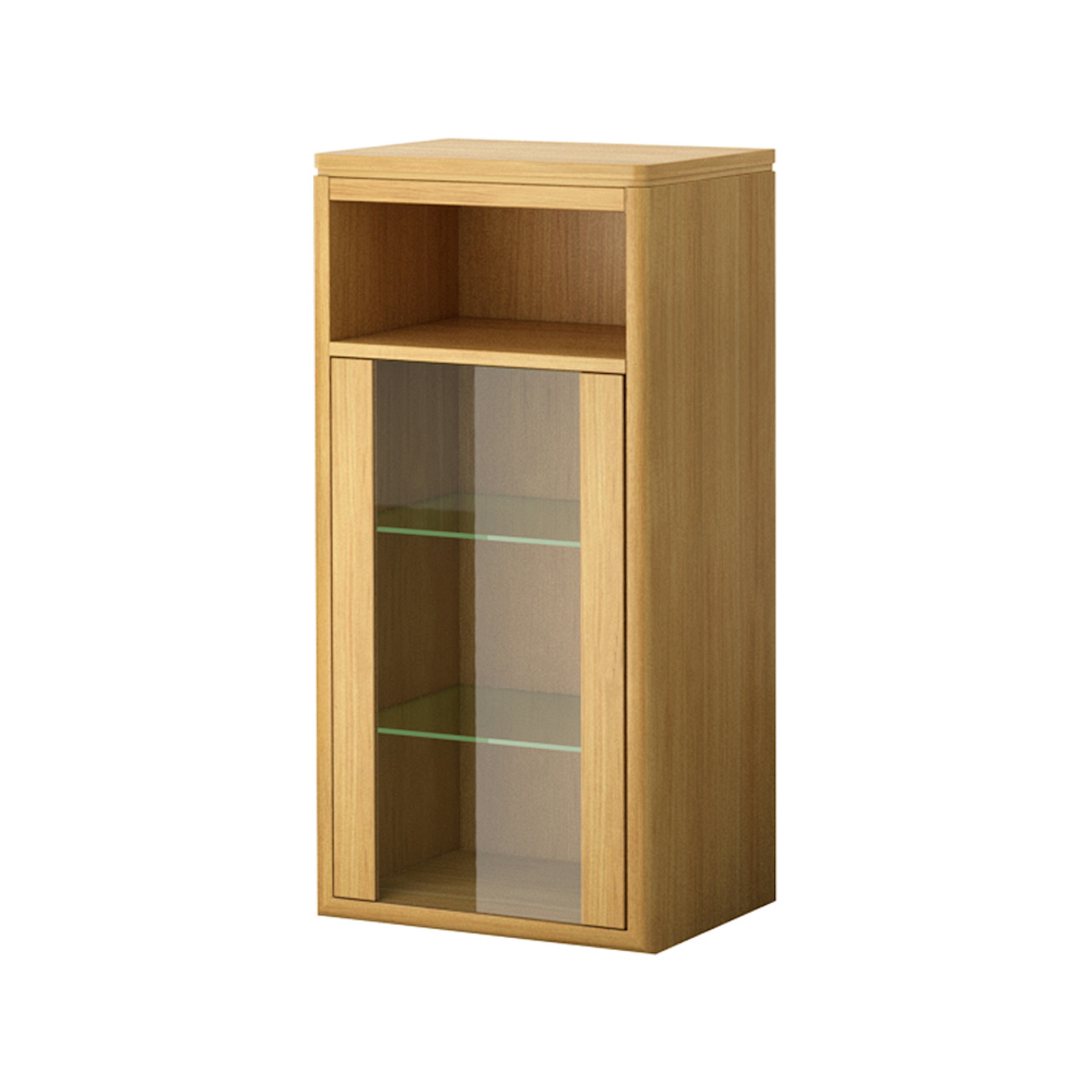 Sidoskåp DuoBad Vilan med Klarglasdörr