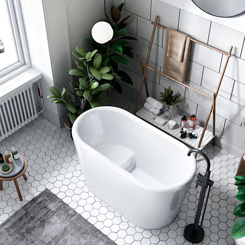 Sittbadkar Bathlife Ideal Fristående Vit