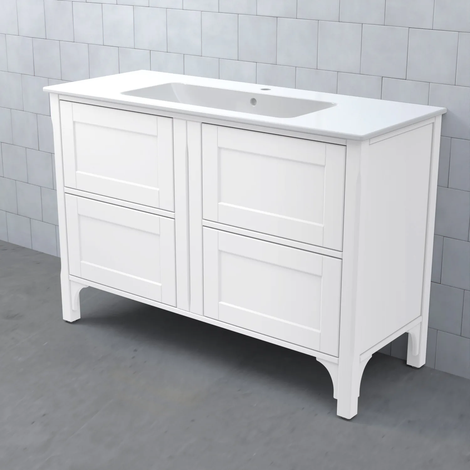 Tvättställsskåp Björbo Badrum Saga Enkel 1200