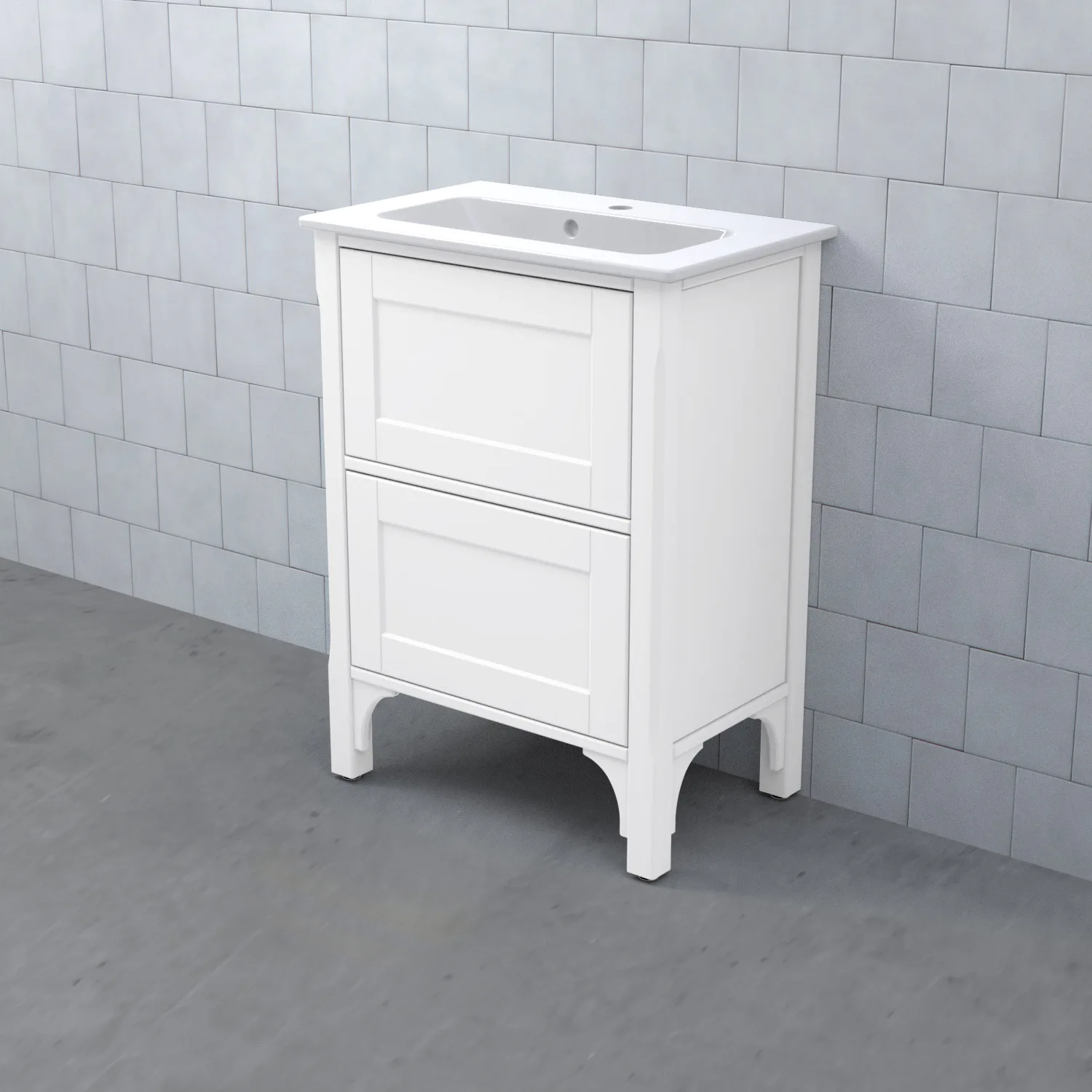 Tvättställsskåp Björbo Badrum Saga Enkel Kompakt