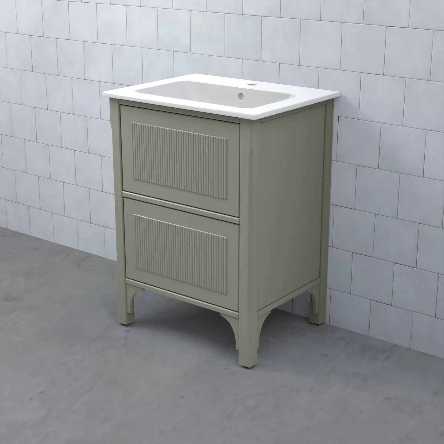 Tvättställsskåp Björbo Badrum Saga Enkel