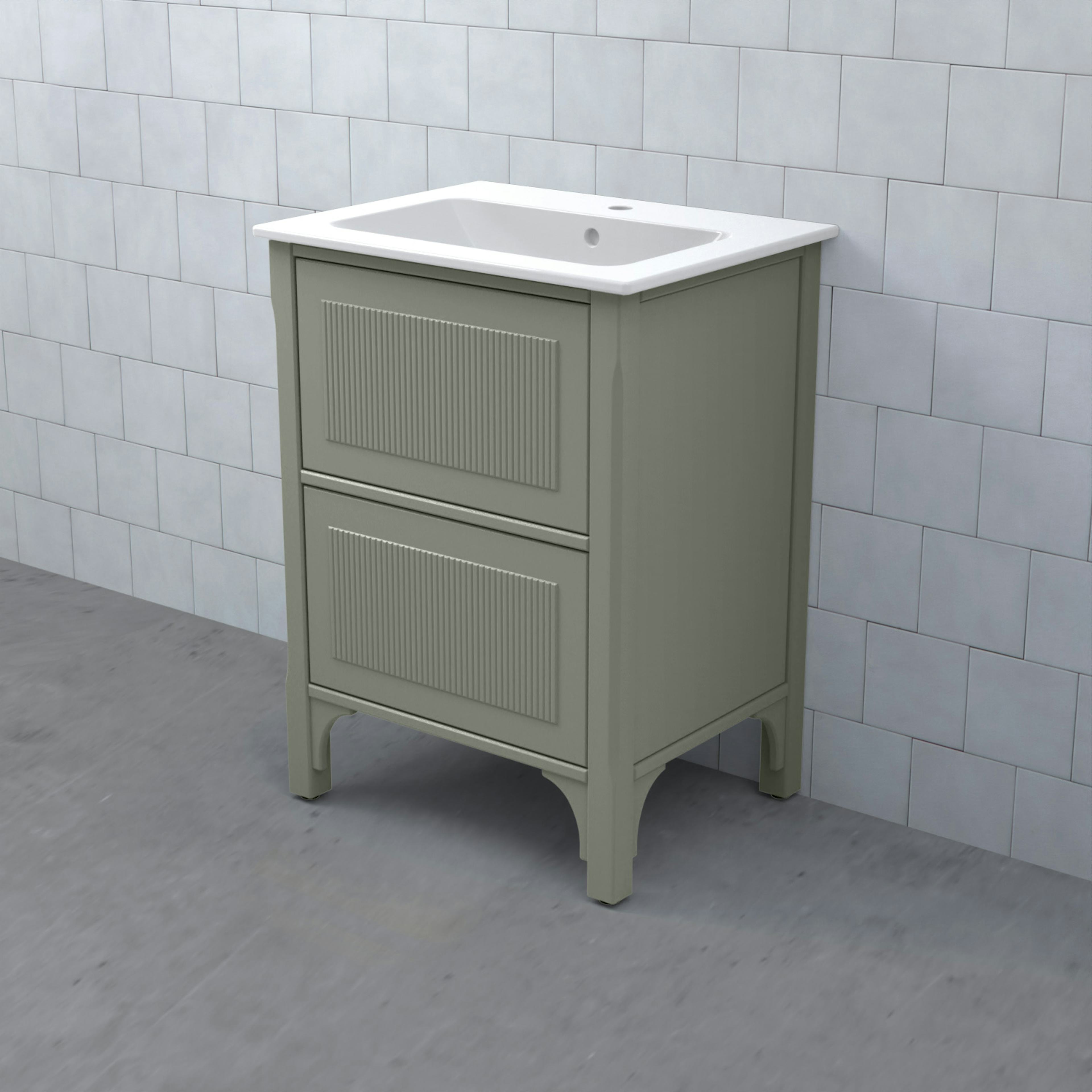 Tvättställsskåp Björbo Badrum Saga Enkel