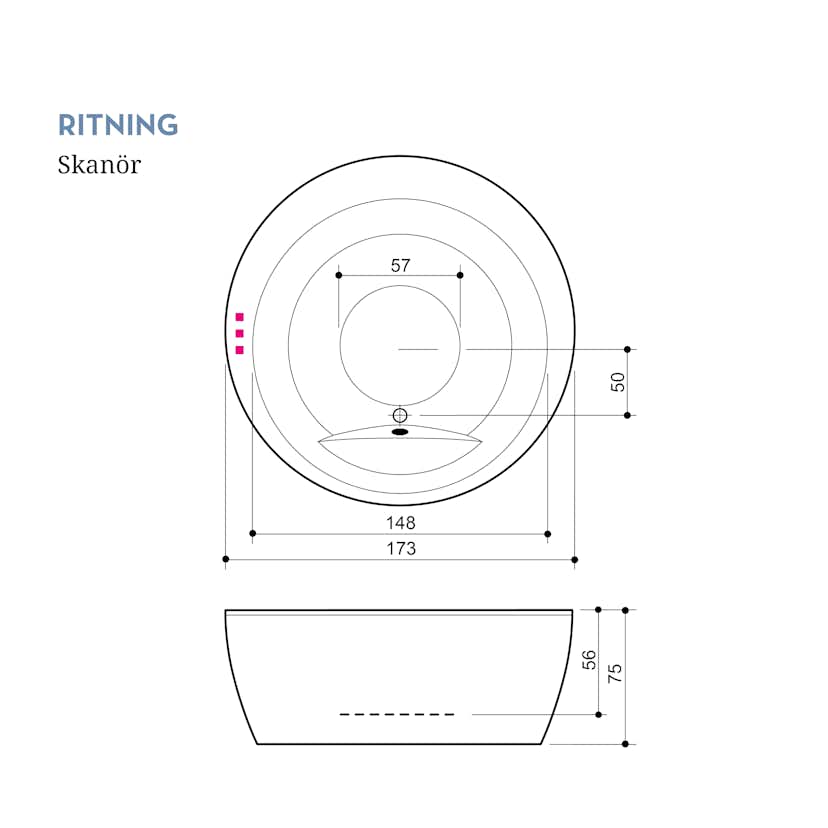 Bubbelbadkar Swebad Skanör LYX