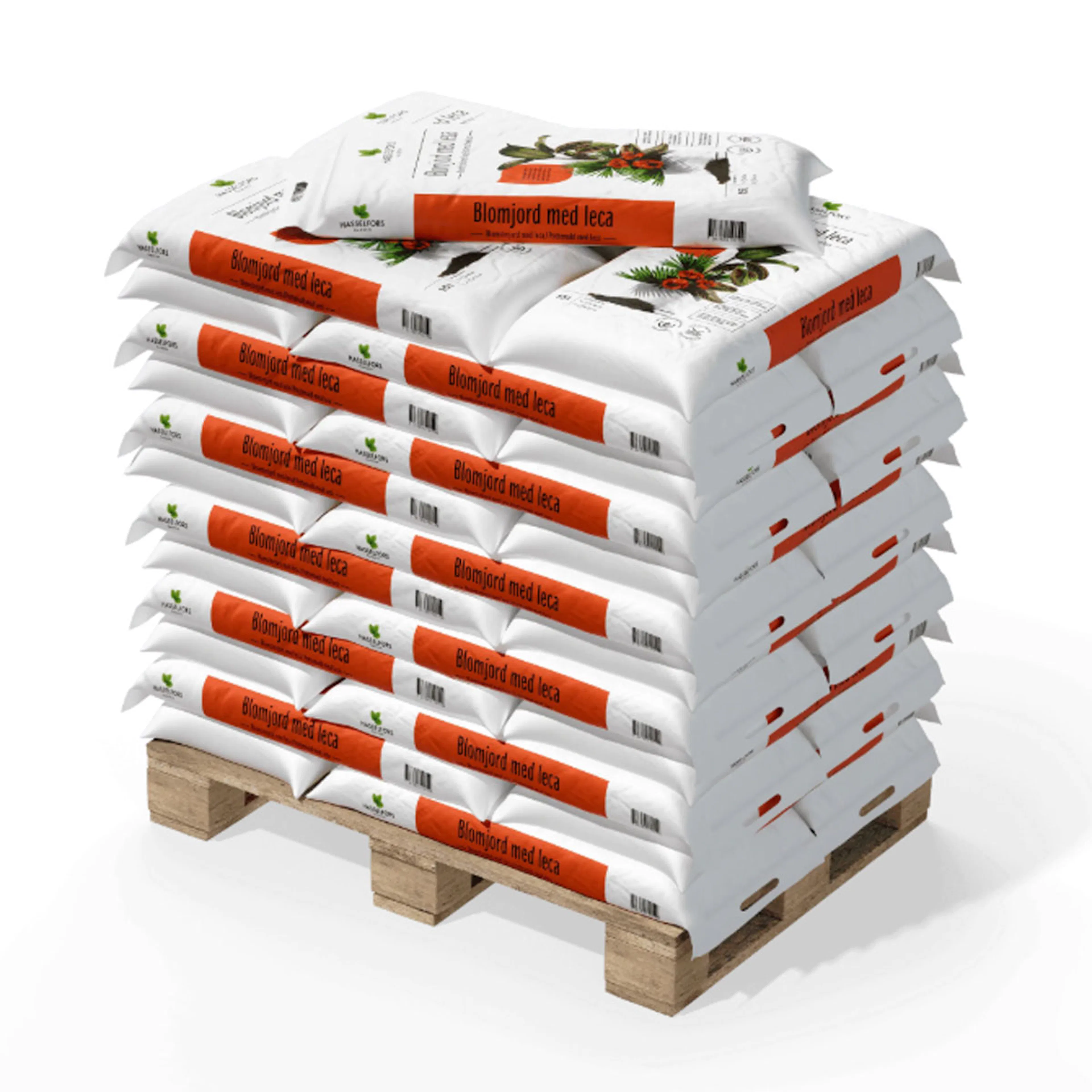 Jord Hasselfors Blomjord Med Leca 51x15 L