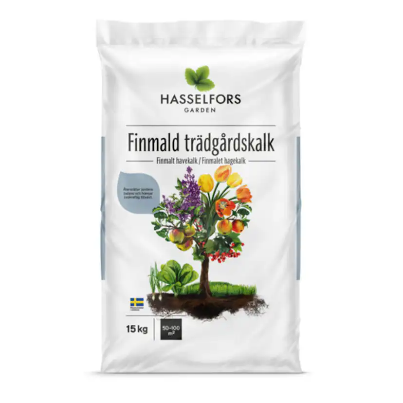 Kalk Hasselfors Krossad Trädgårdskalk 66x15 Kg