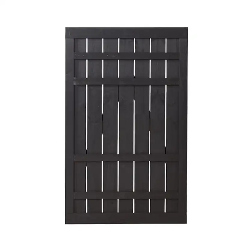 Skärmgrind PLUS Rustik 100x158 cm Svart