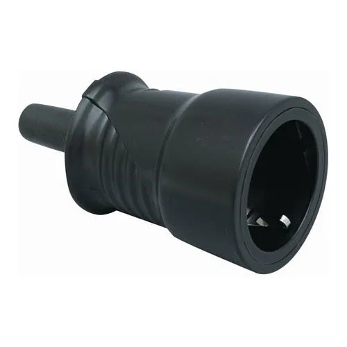 Skarvuttag Malmbergs med Jord IP44 Svart