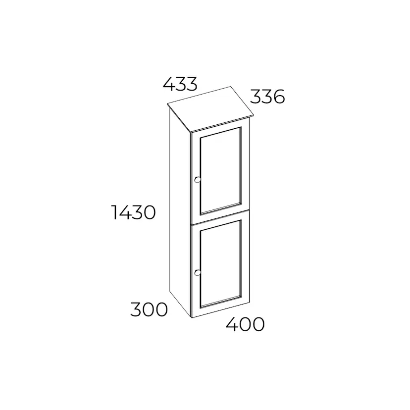 Väggskåp Swebad Kläppen