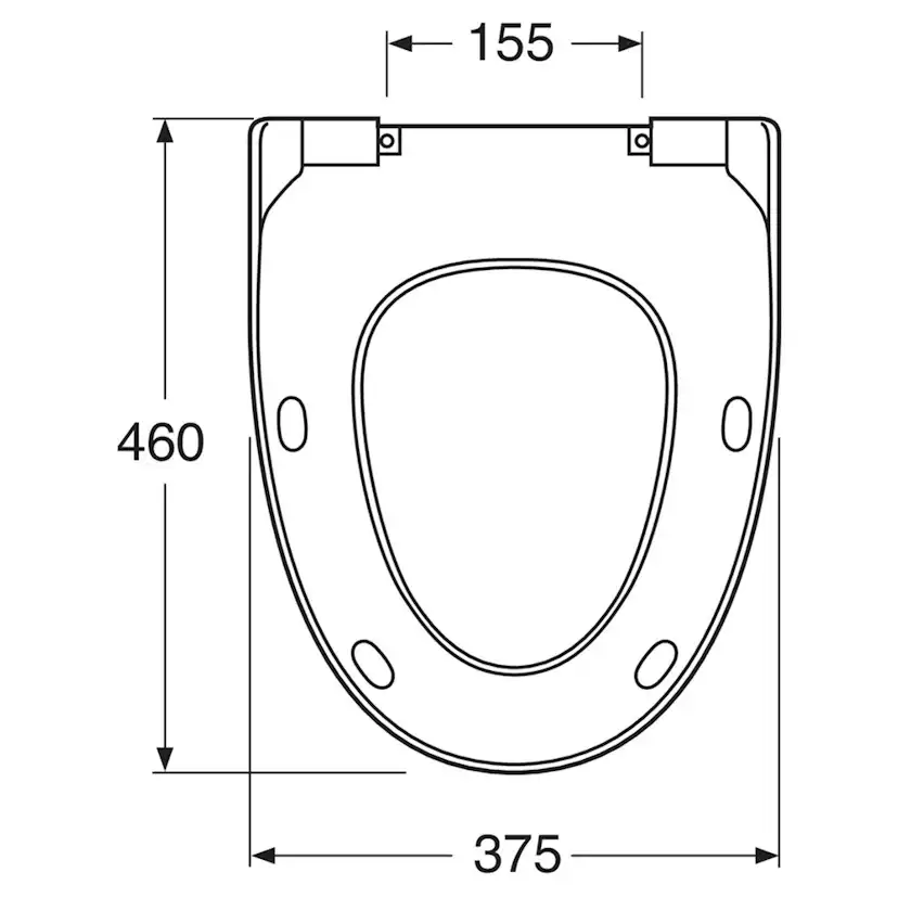 Toalettsits Gustavsberg Estetic 9M10 Mjukstängande Hårdsits