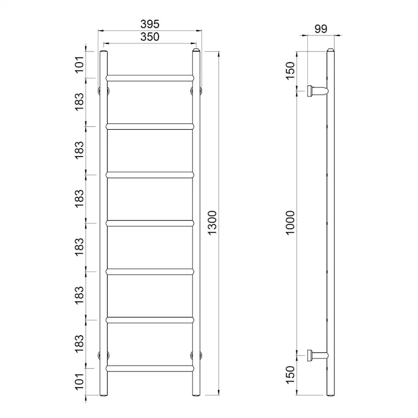 Handdukstork REJ Design Tango E 35130