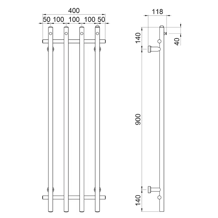 Handdukstork REJ Design Vivo E 40124
