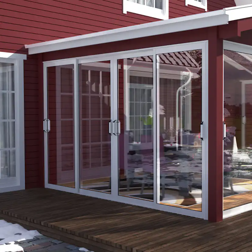 Skjutdörr Landskap Robust Året runt 2+2