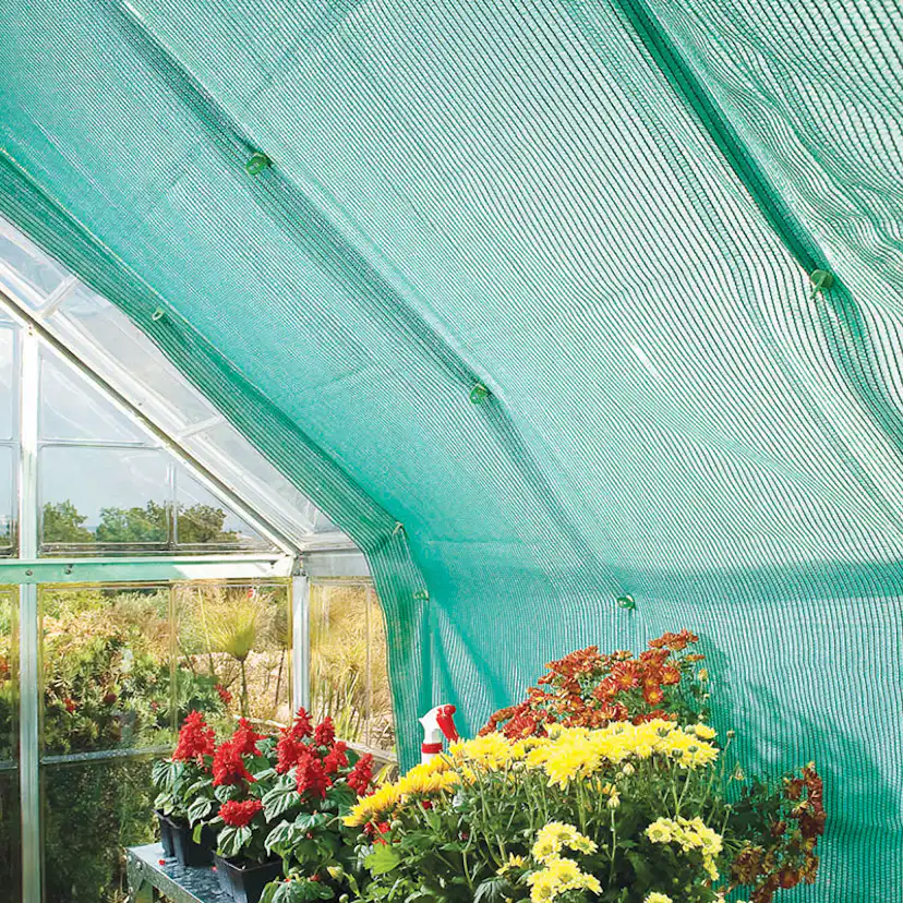 Skuggnät gop 184x240 med Monteringskrokar för Växthus