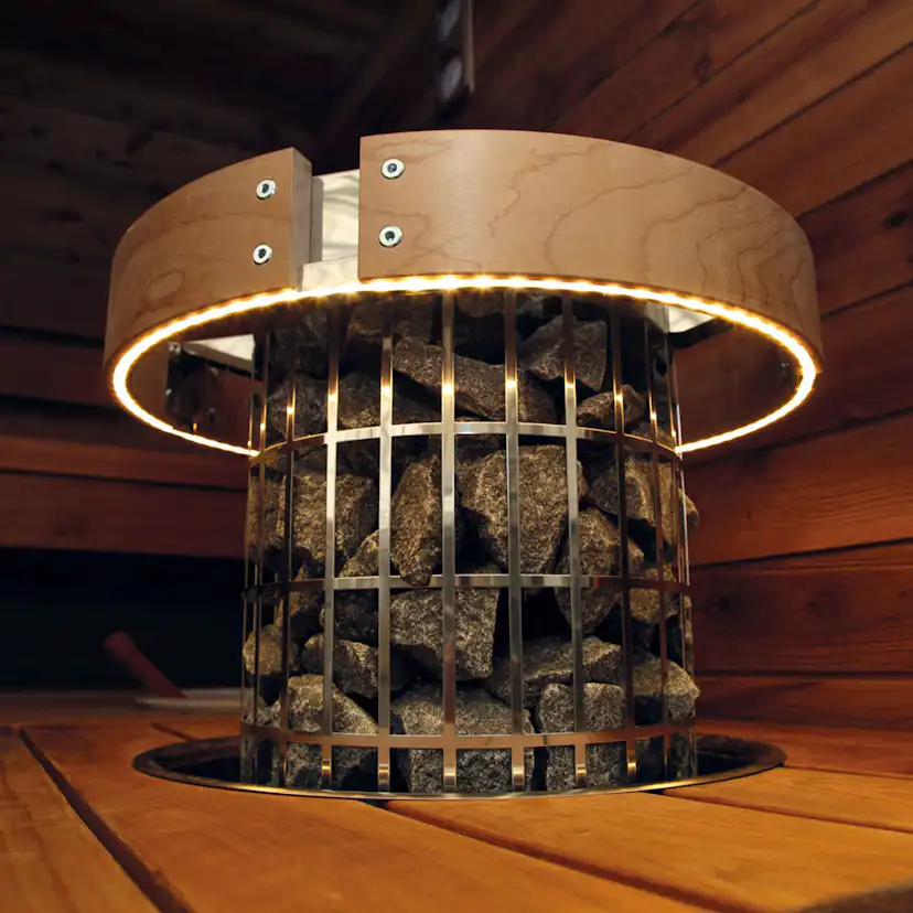 Belyst skyddsräcke Harvia Cilindro