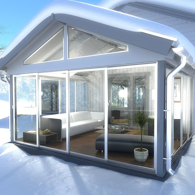 Slagdörr Halle Thermo 2-Glas