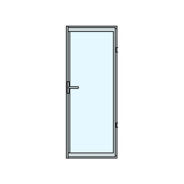 Slagdörr Halle Thermo 2-Glas