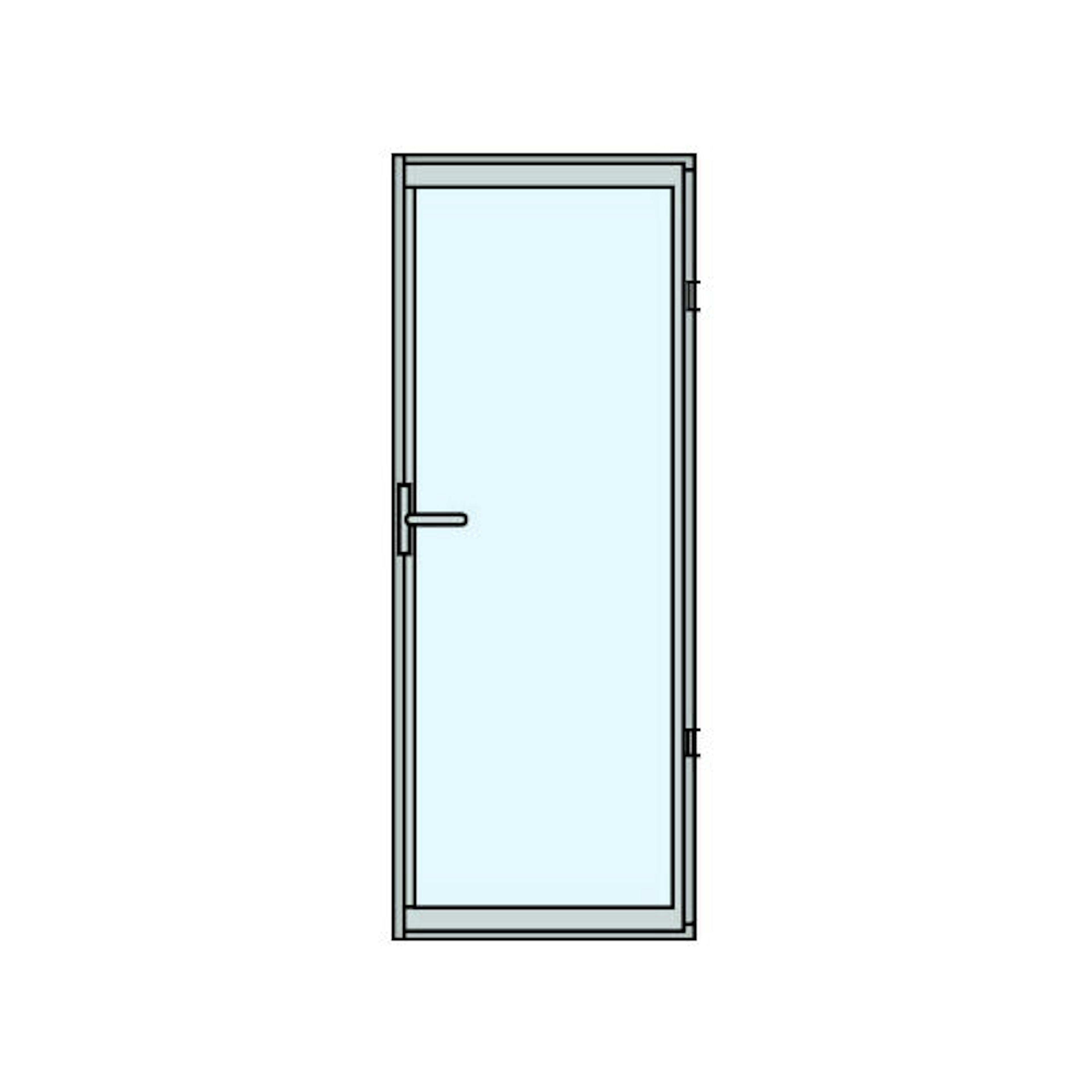 Slagdörr Halle Thermo 2-Glas
