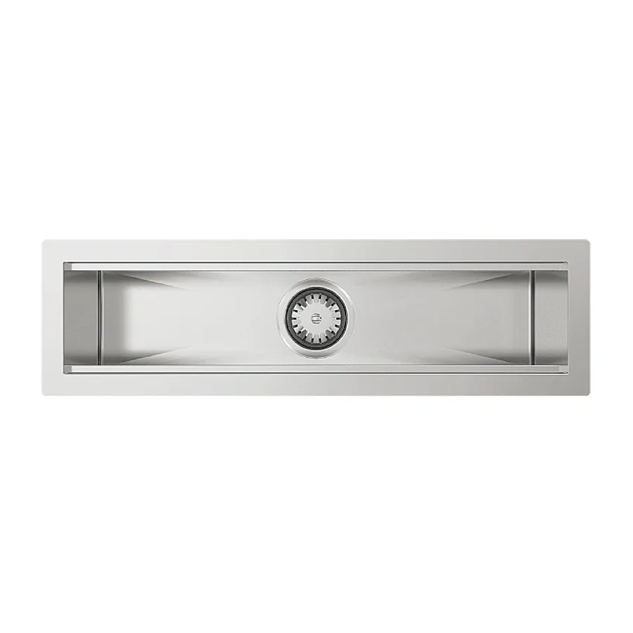 Diskho DecoSteel Manhattan 700 Rostfri Enkel med Korgventil & Vattenlås