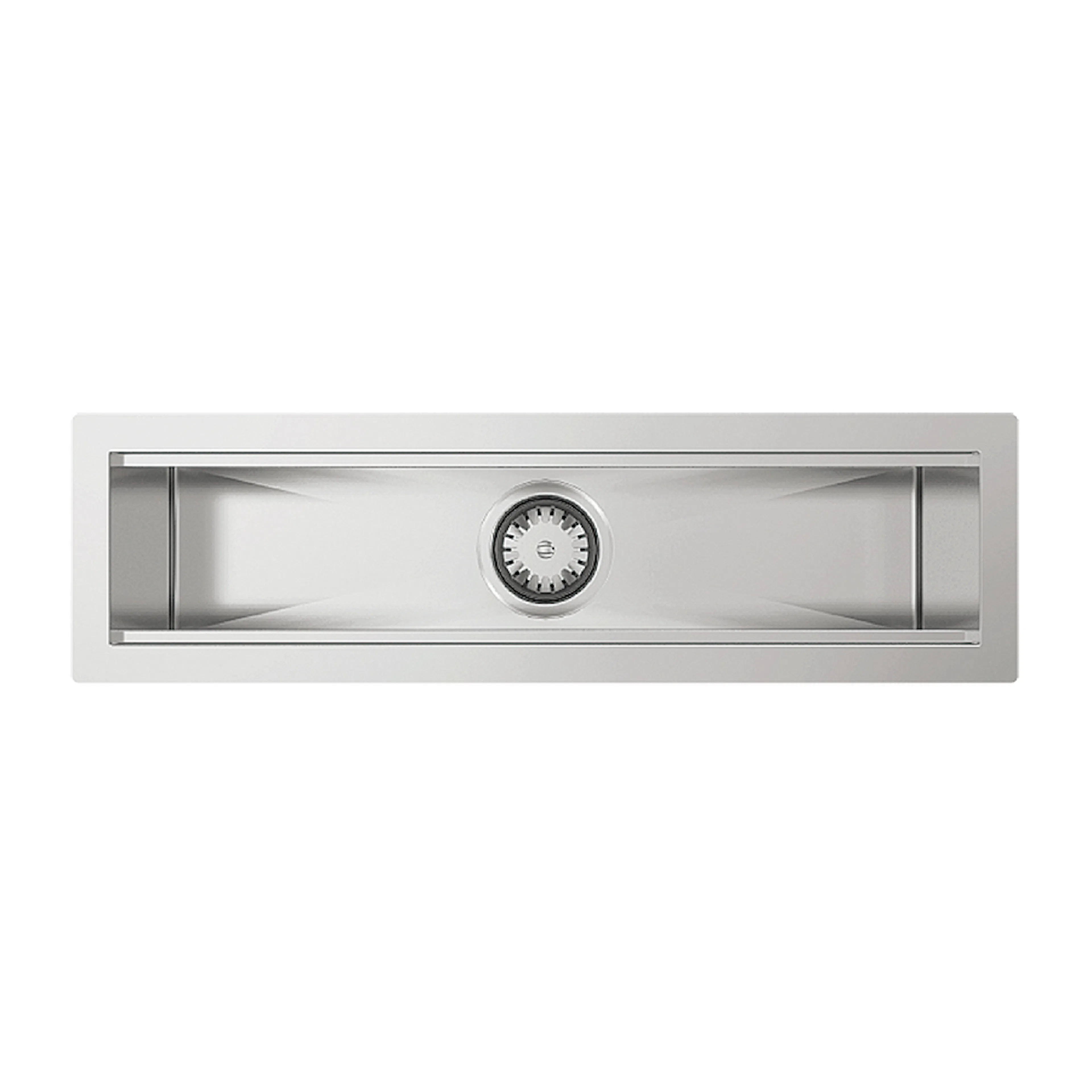 Diskho DecoSteel Manhattan 700 Rostfri Enkel med Korgventil & Vattenlås