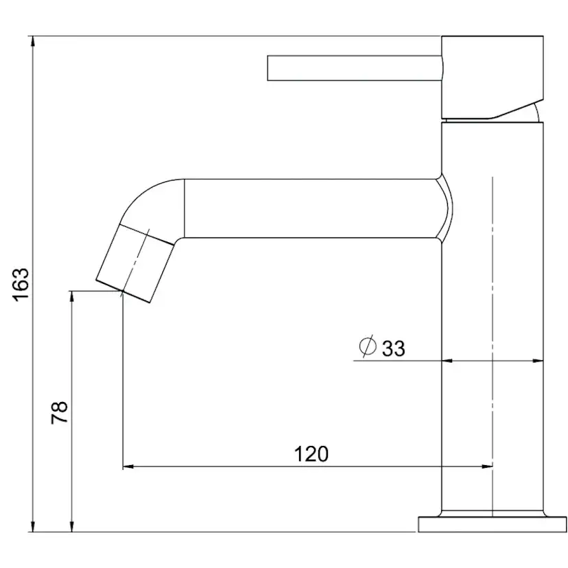 Tvättställsblandare Strand Stainless Solid SO-2001