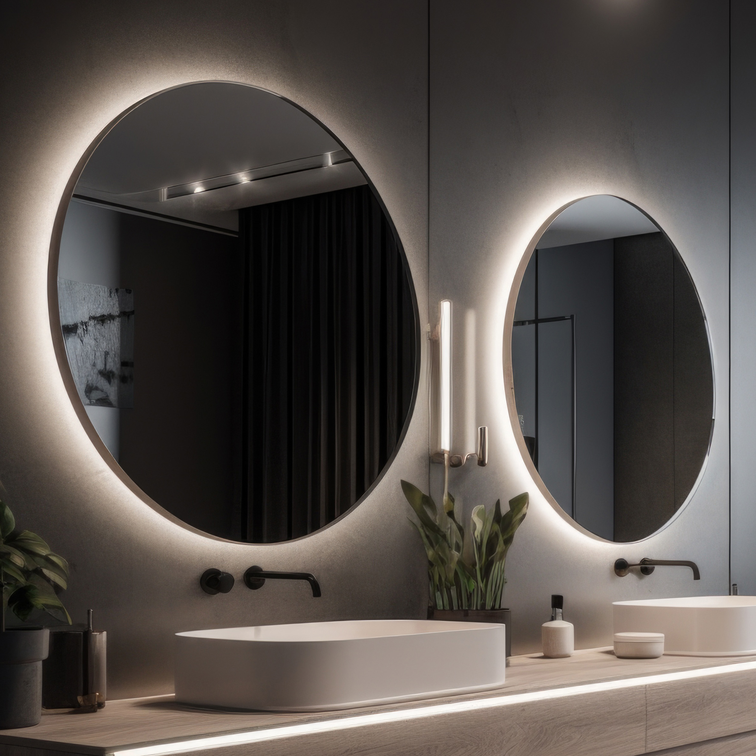 Spegel Vidi Soft med LED-belysning