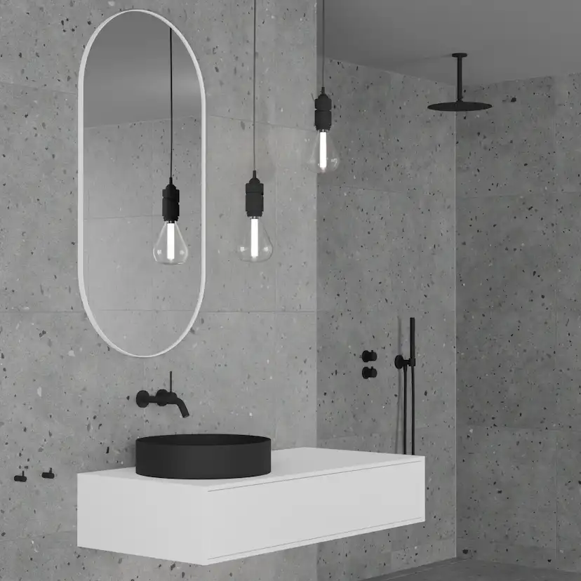 Takduschset Scandtap Steel Harmonized 2Z för Inbyggnad