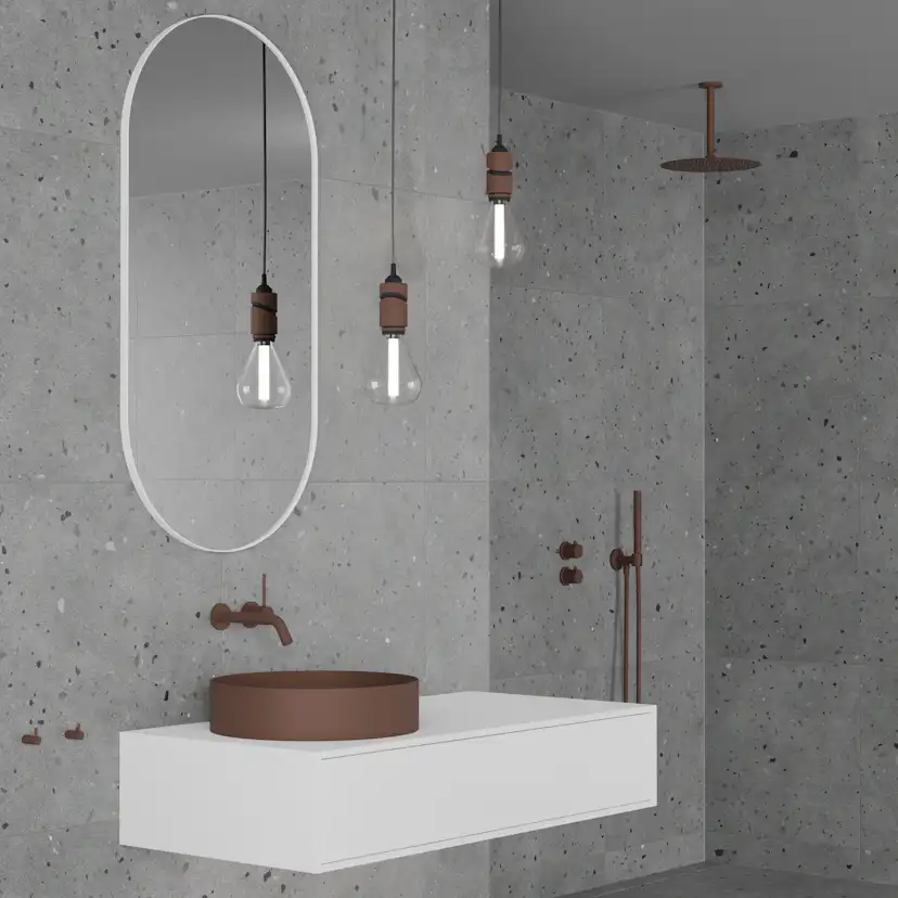 Takduschset Scandtap Steel Harmonized 2Z för Inbyggnad