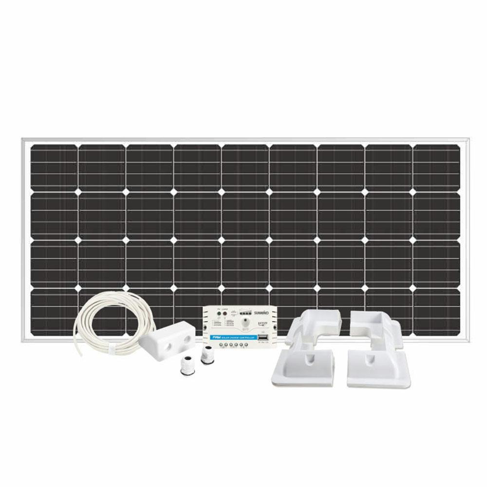 Solpanelspaket Sunwind 160 W Husvagn och Husbil Hörn