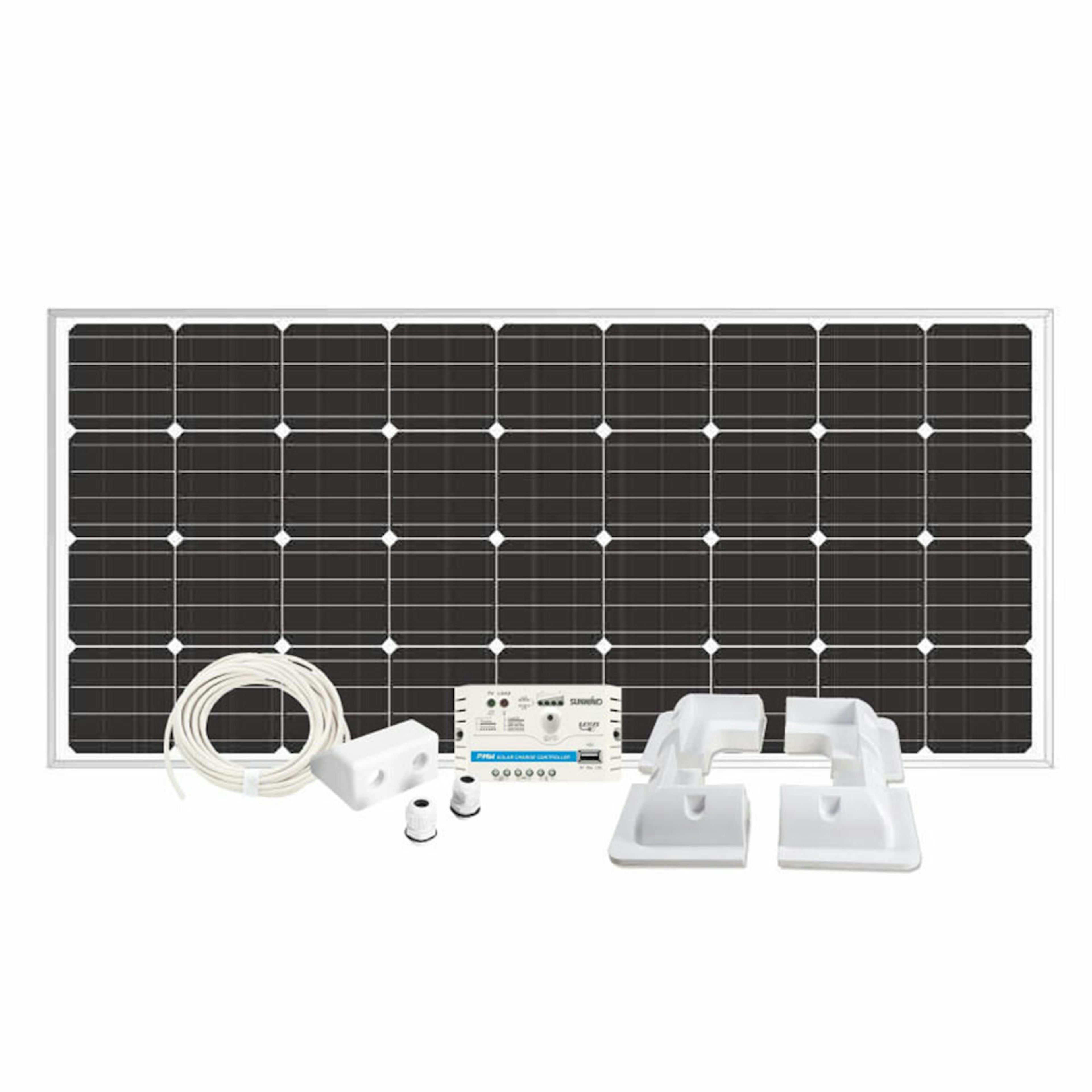 Solpanelspaket Sunwind 160 W Husvagn och Husbil Hörn