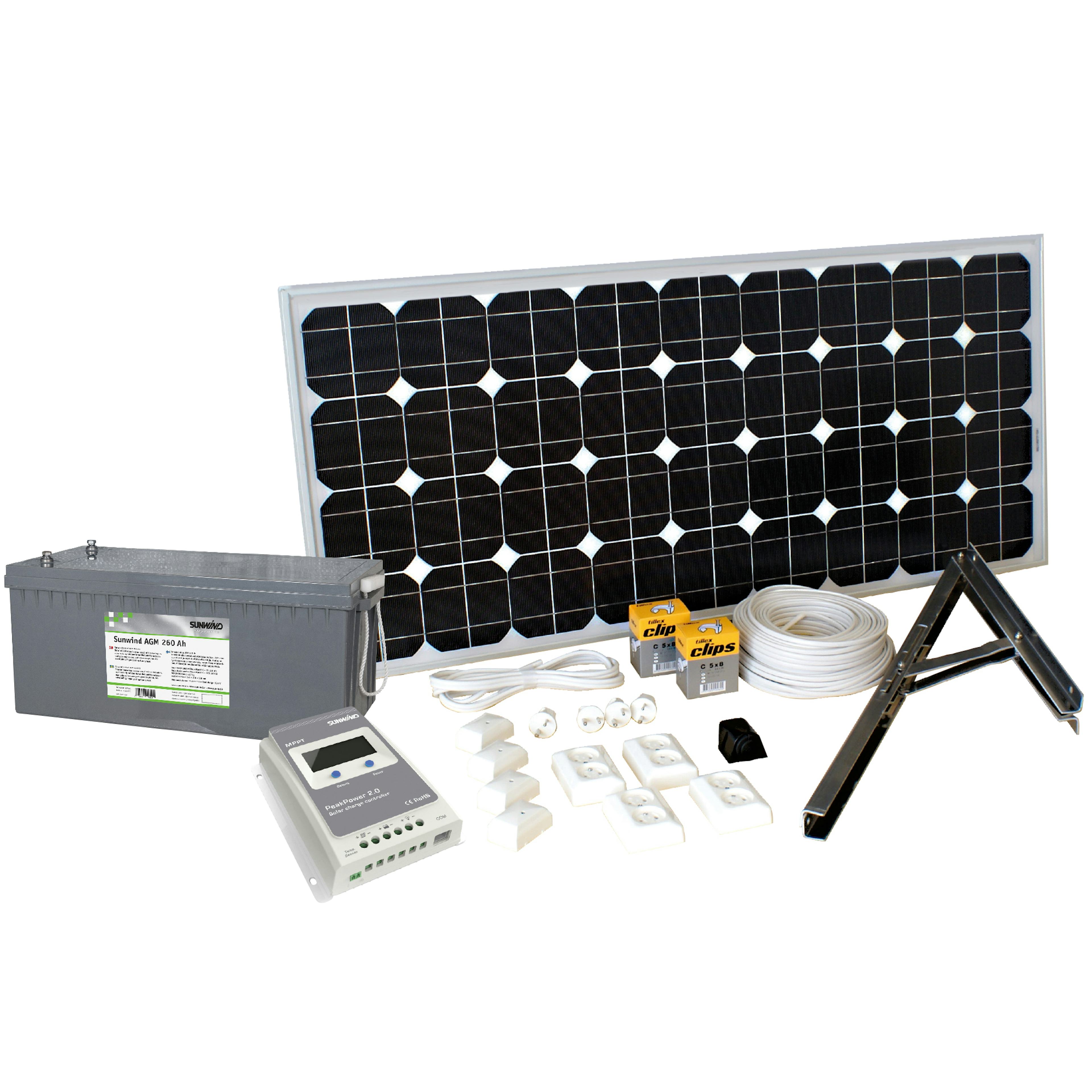 Solpanelspaket Sunwind Basic 135W
