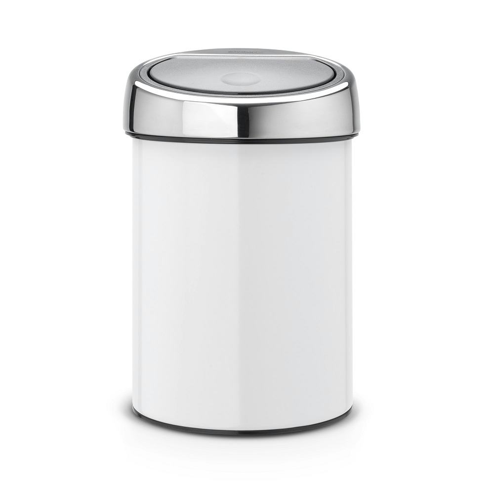 Soptunna Brabantia Touch Bin 3 L Brilliant Steel