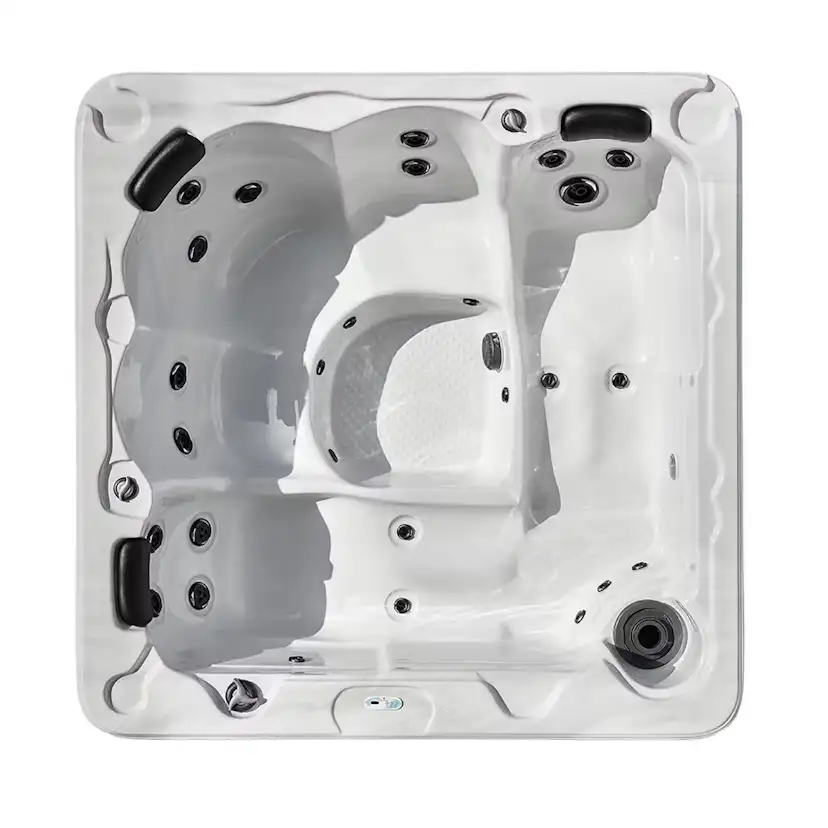 Utespa DenForm 52 White Sterling 28 Jets Spabad för 5 Personer