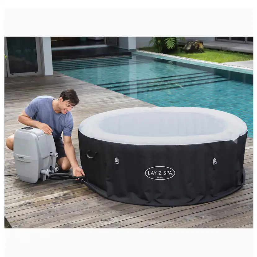 Uppblåsbart Spabad Bestway Lay-Z Miami Airjet
