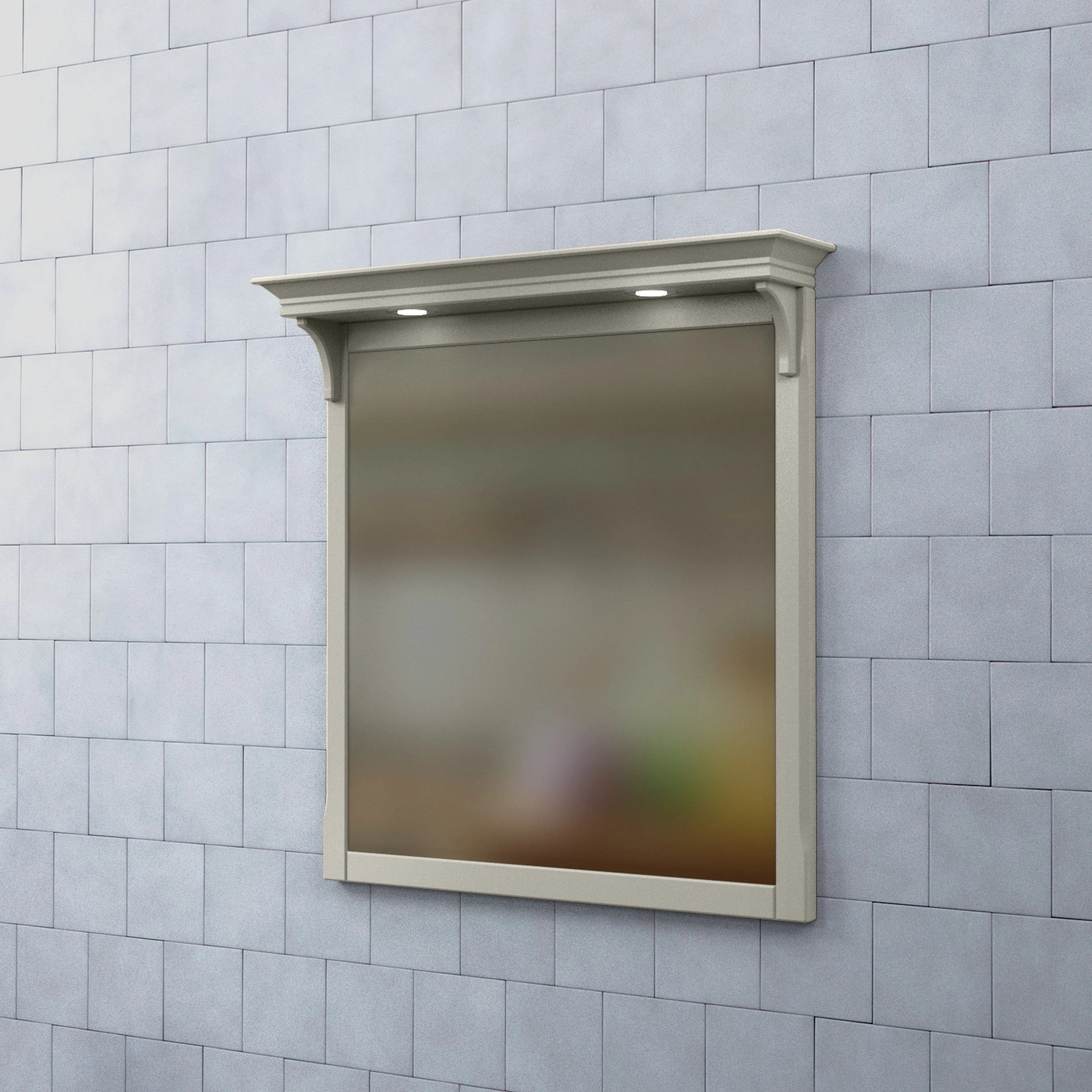 Spegel Björbo Badrum Saga med Belysning