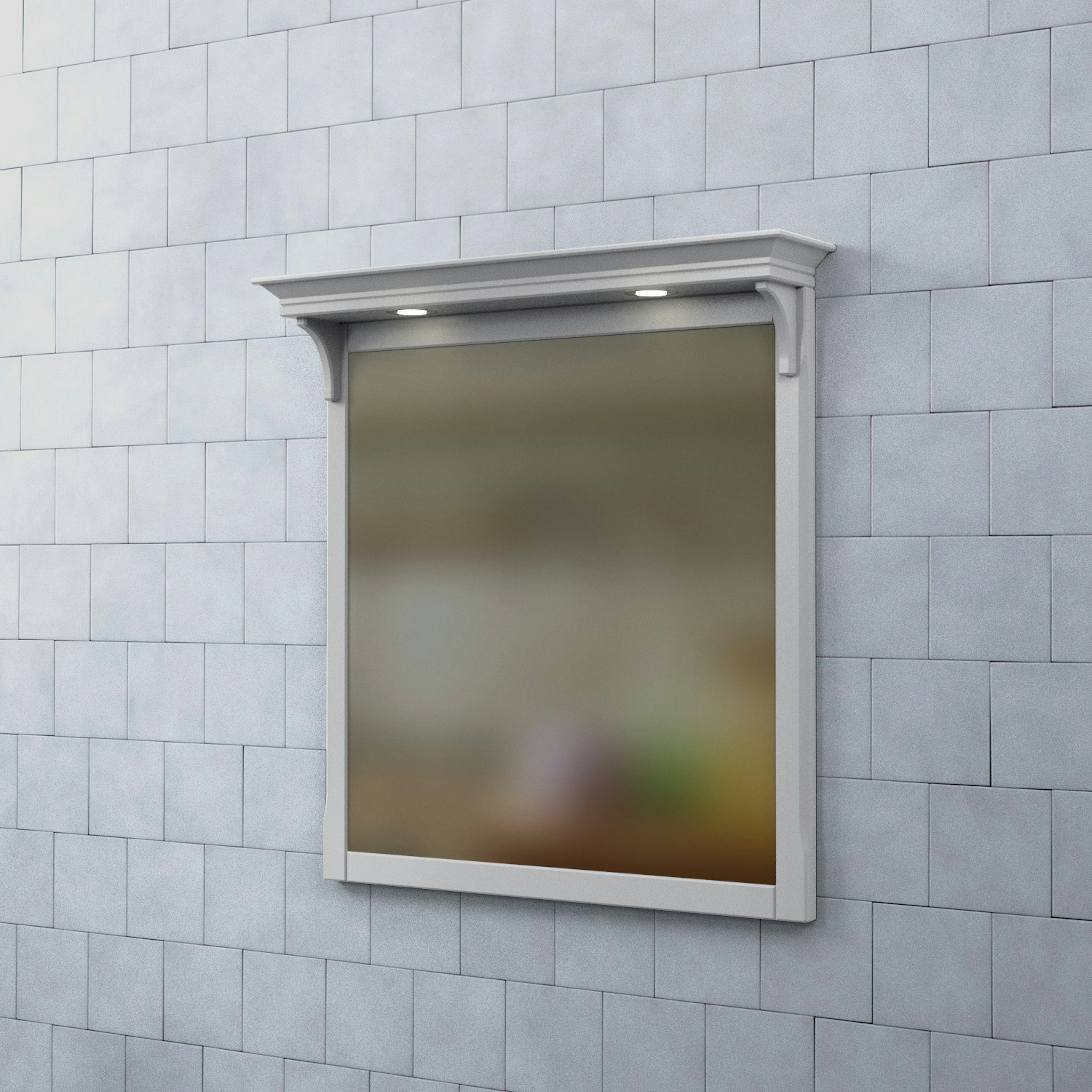 Spegel Björbo Badrum Saga med Belysning